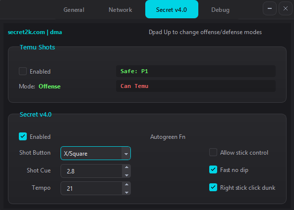 SecretVision Shot Config